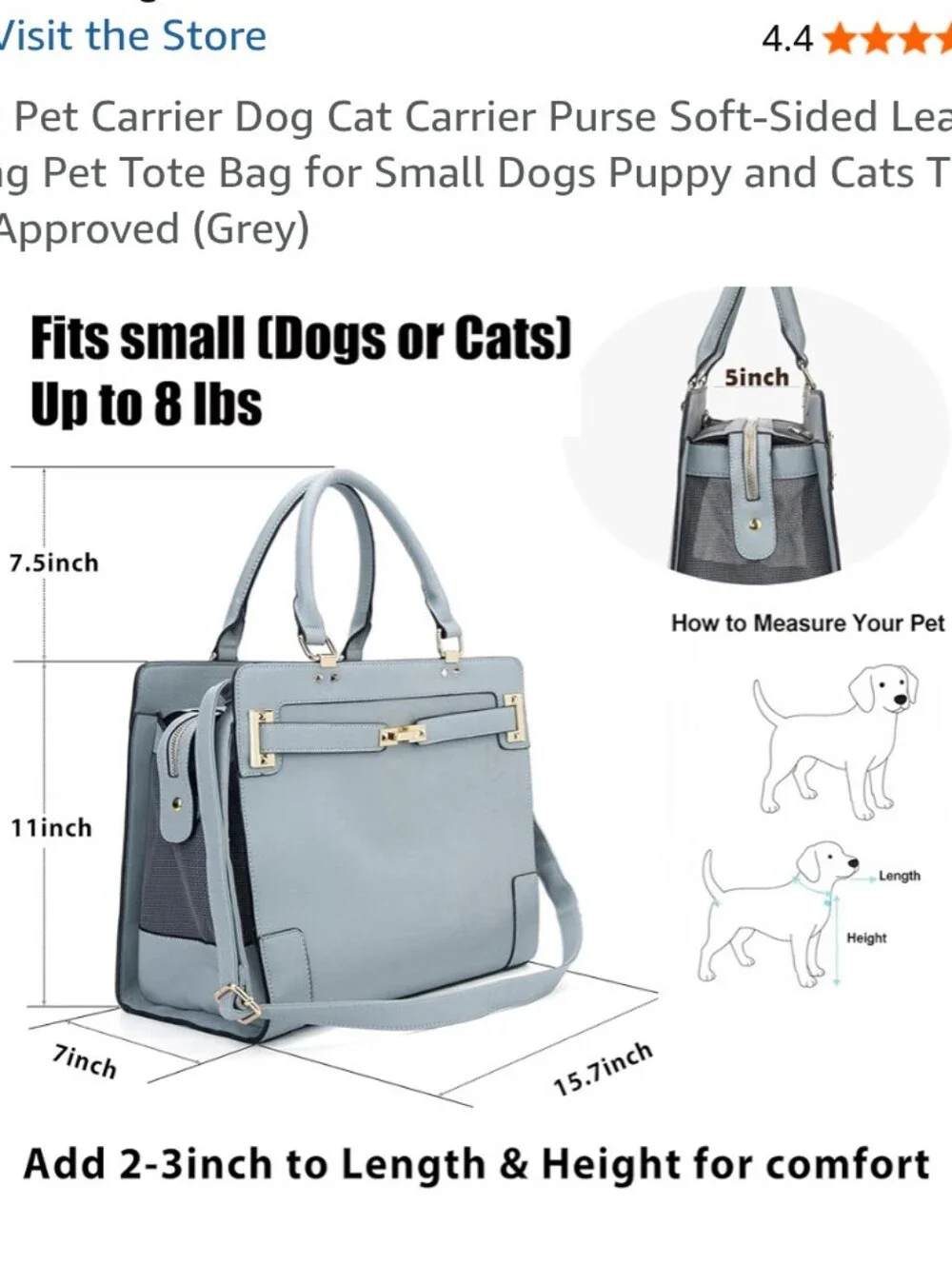 Luxury Bag Style Pet Carrier